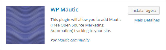 Como configurar o pixel de rastreamento no Mautic - Passo 1
