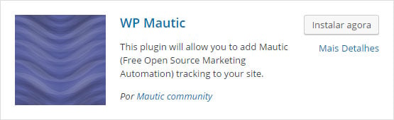 Como configurar o pixel de rastreamento no Mautic - Passo 1