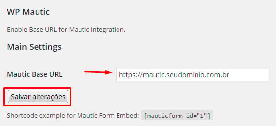 Como configurar o pixel de rastreamento no Mautic - Passo 3