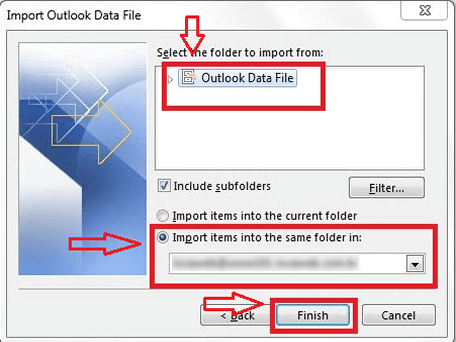 Outlook 2010 - Importar mensagens