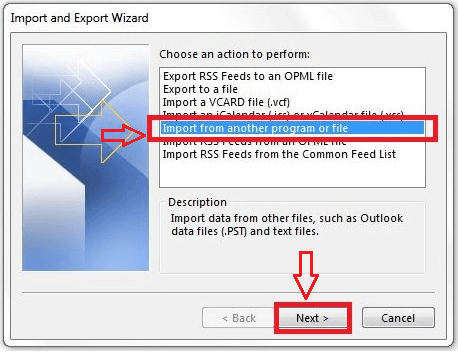 Outlook 2013/2016 - Importar mensagens