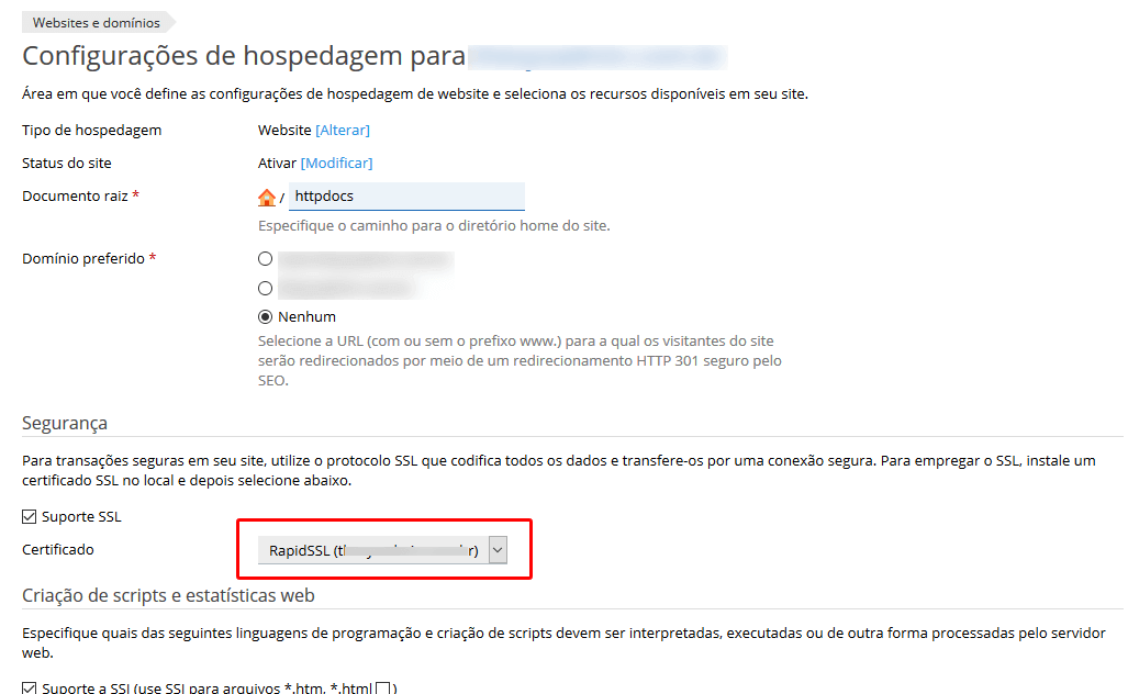 Plesk - Hospedagem