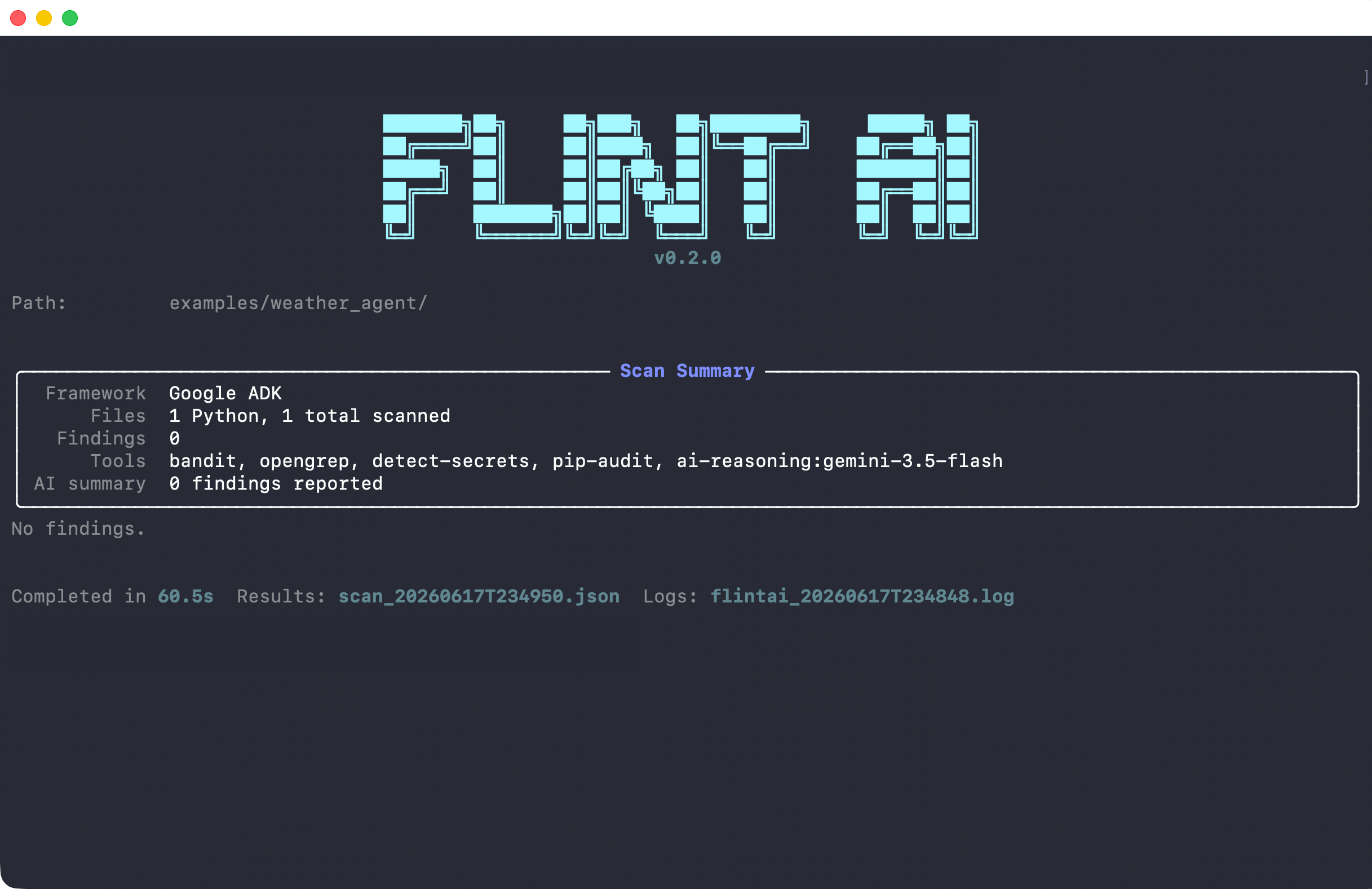 Clean scan output