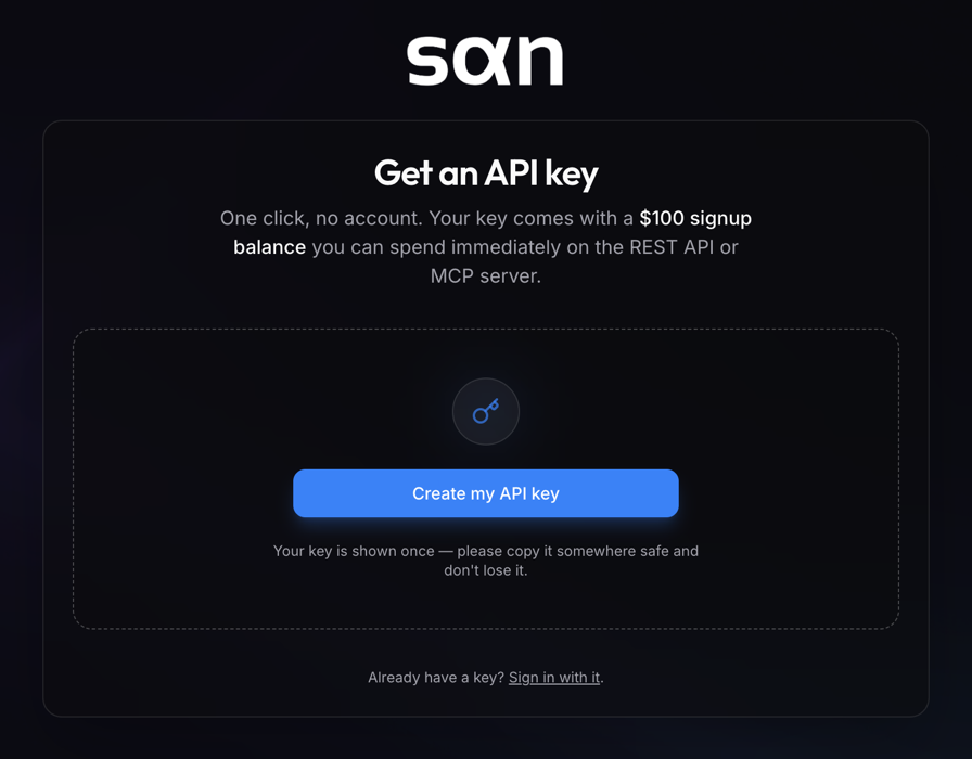 Create API Key