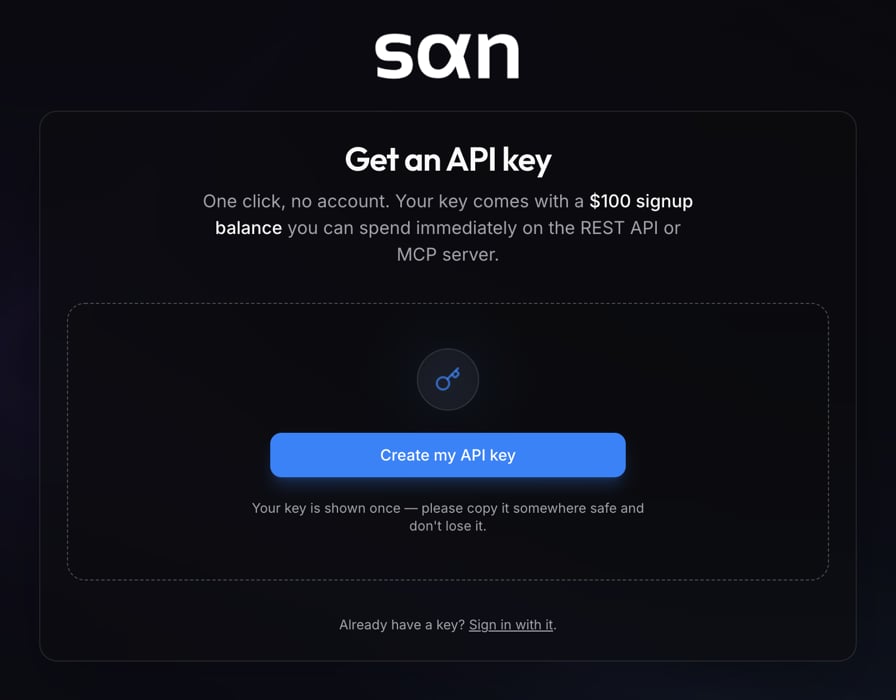 Create API Key