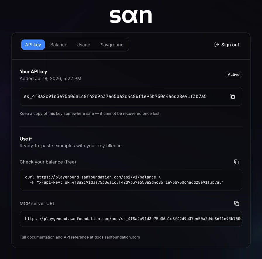 Key Created