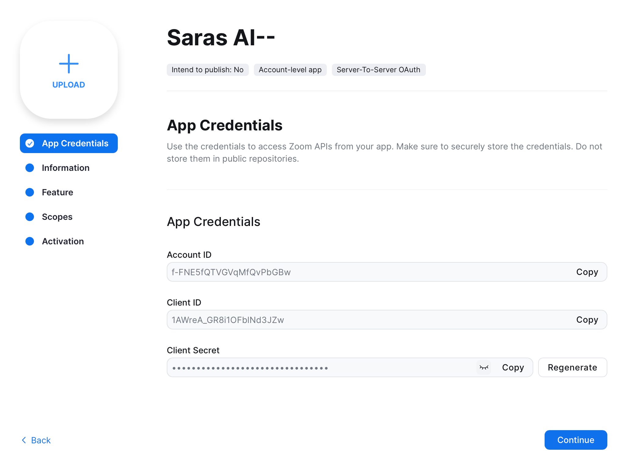 App Credentials