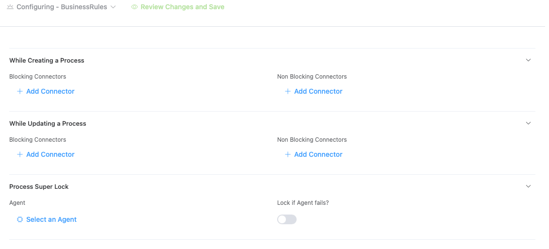 Business Rules Configuration