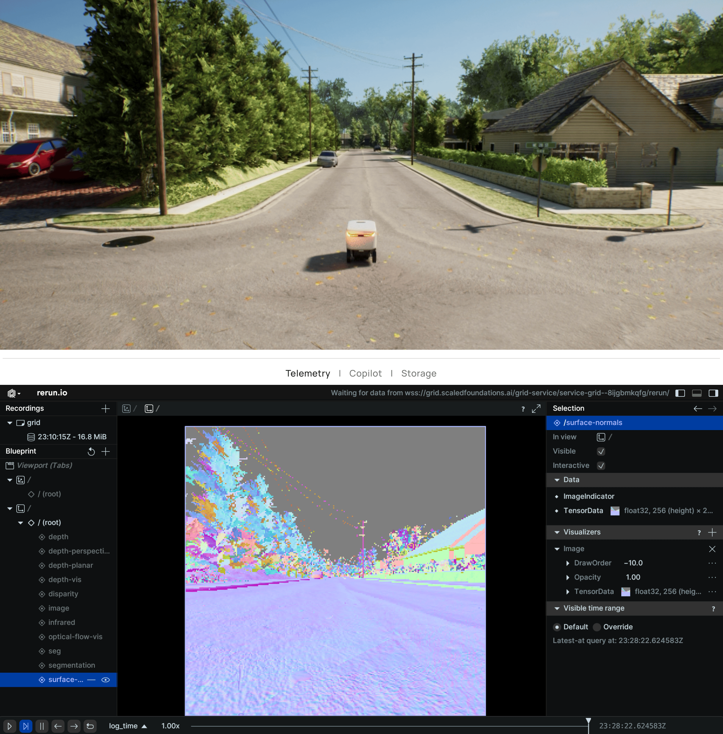 Example Surface Normals Output