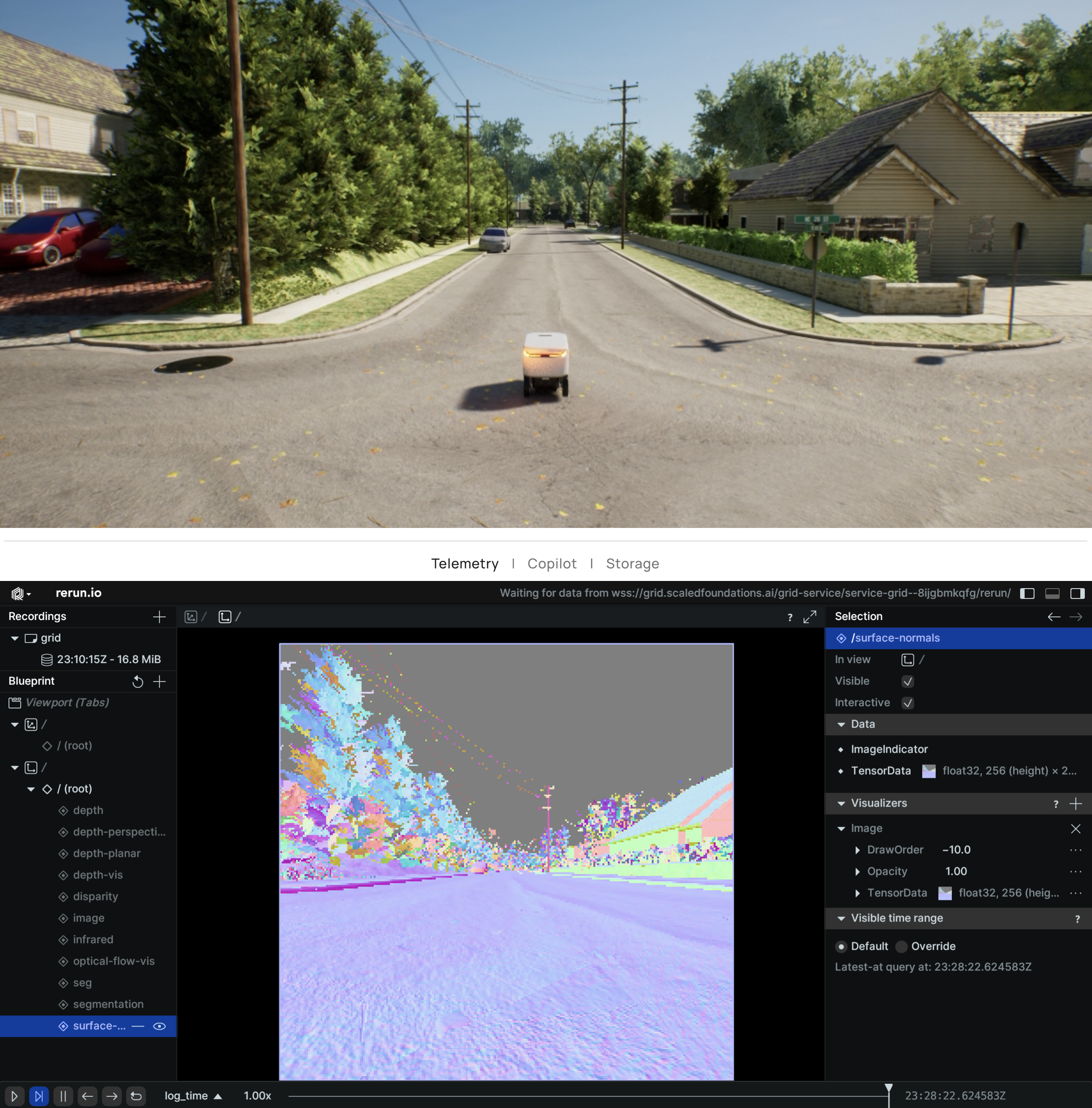 Example Surface Normals Output