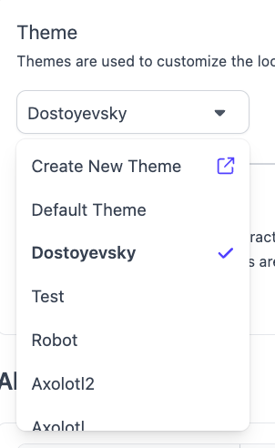 Select Theme