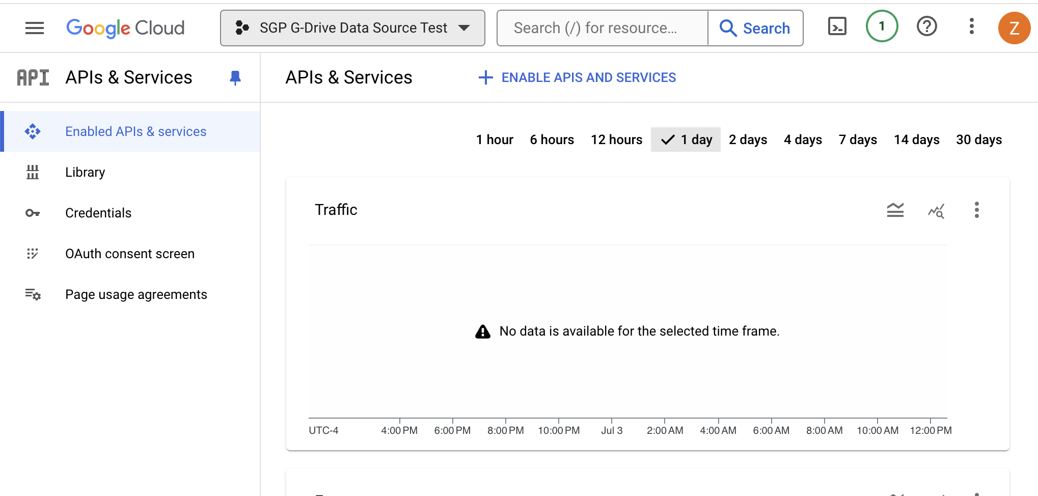 APIs & Services Library