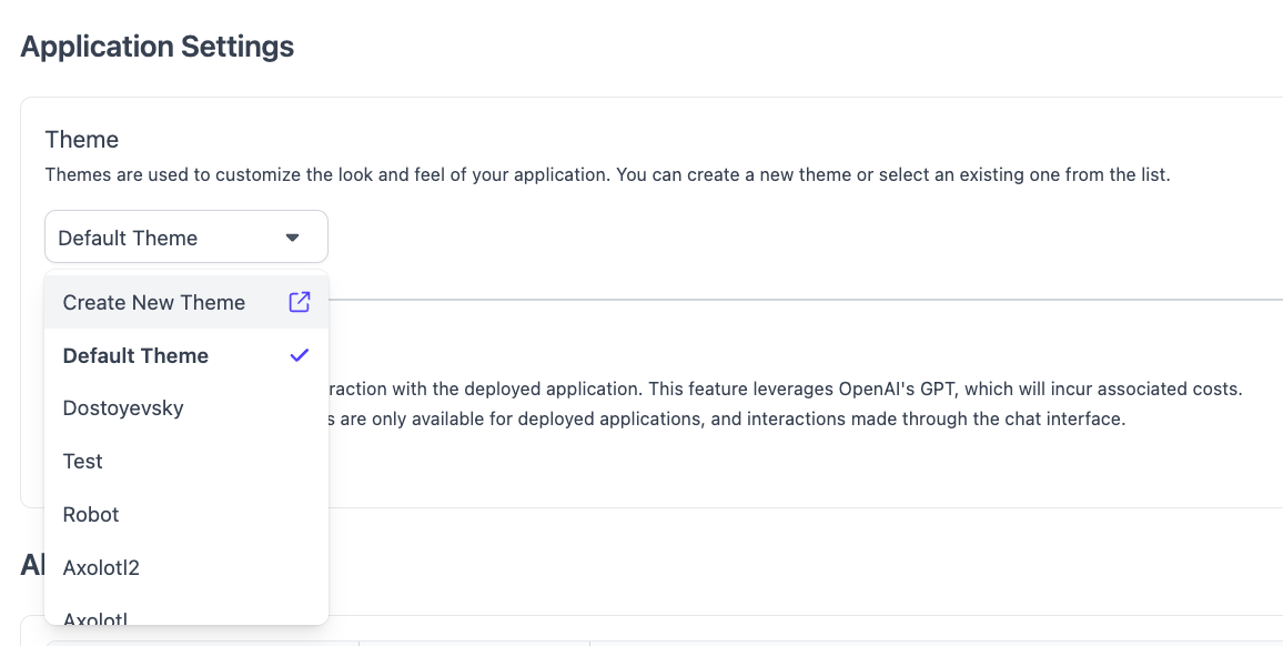 Create New Theme