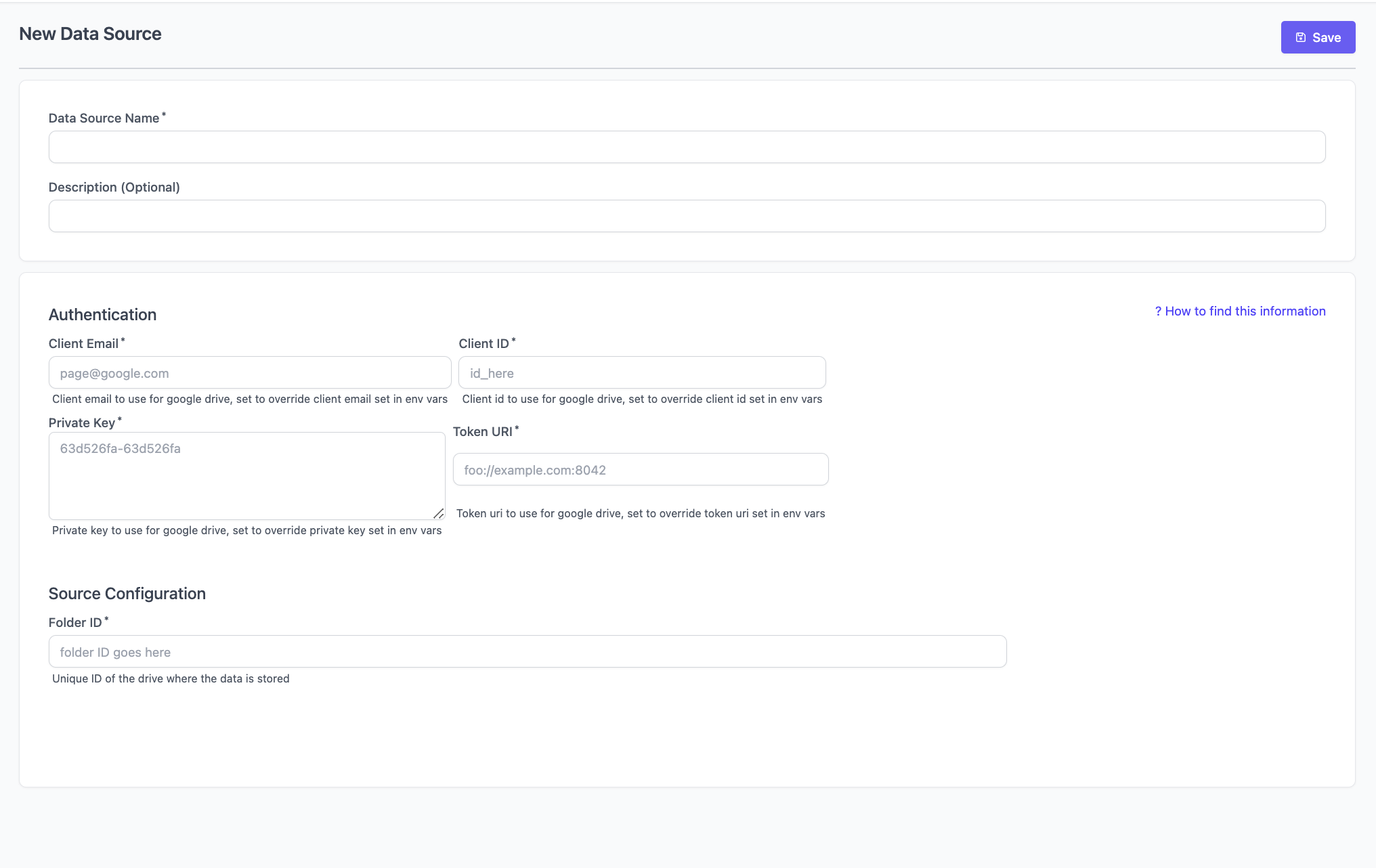 Connecting Data Source