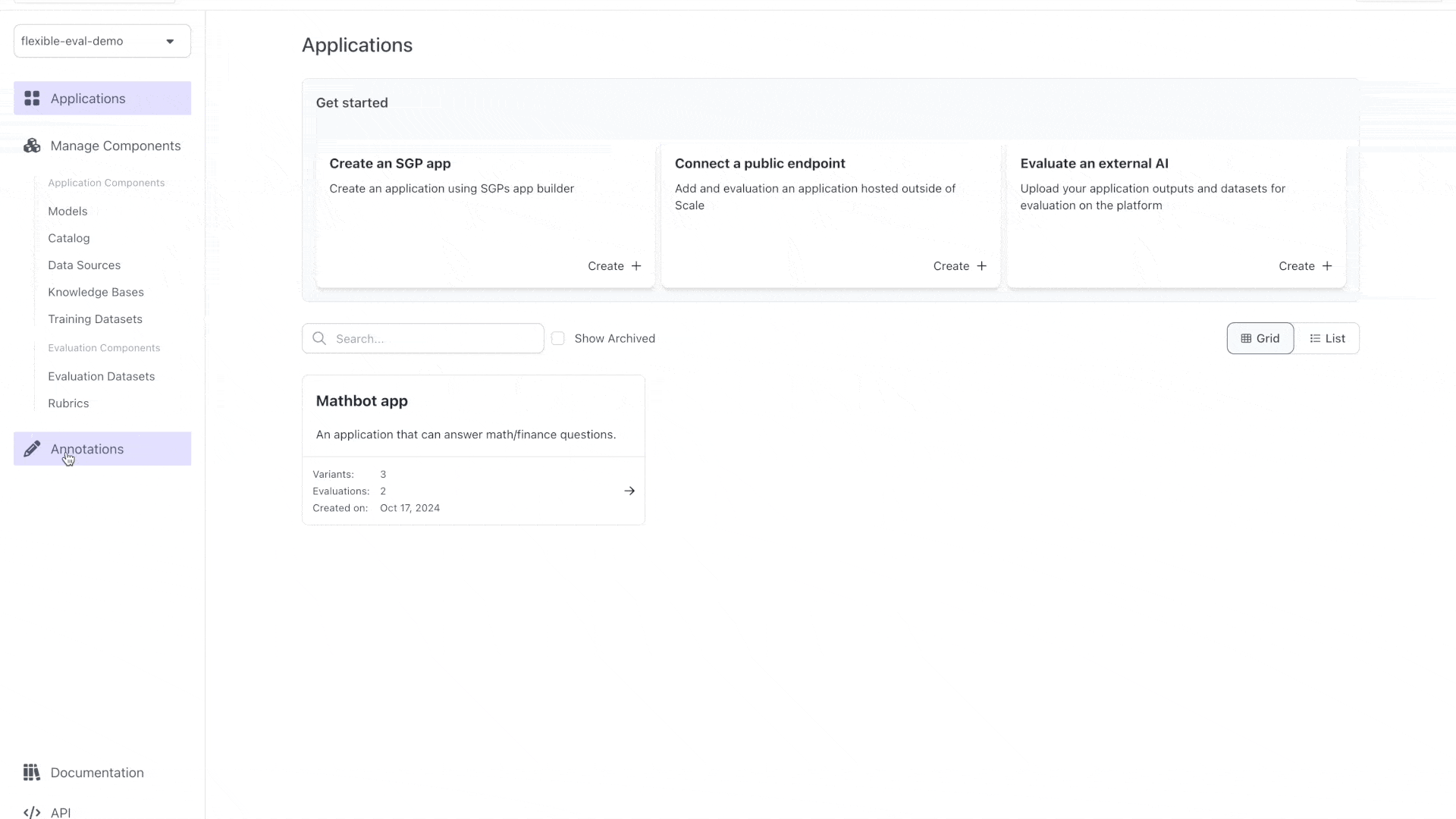 Evaluation for V2 mathbot (uses python)