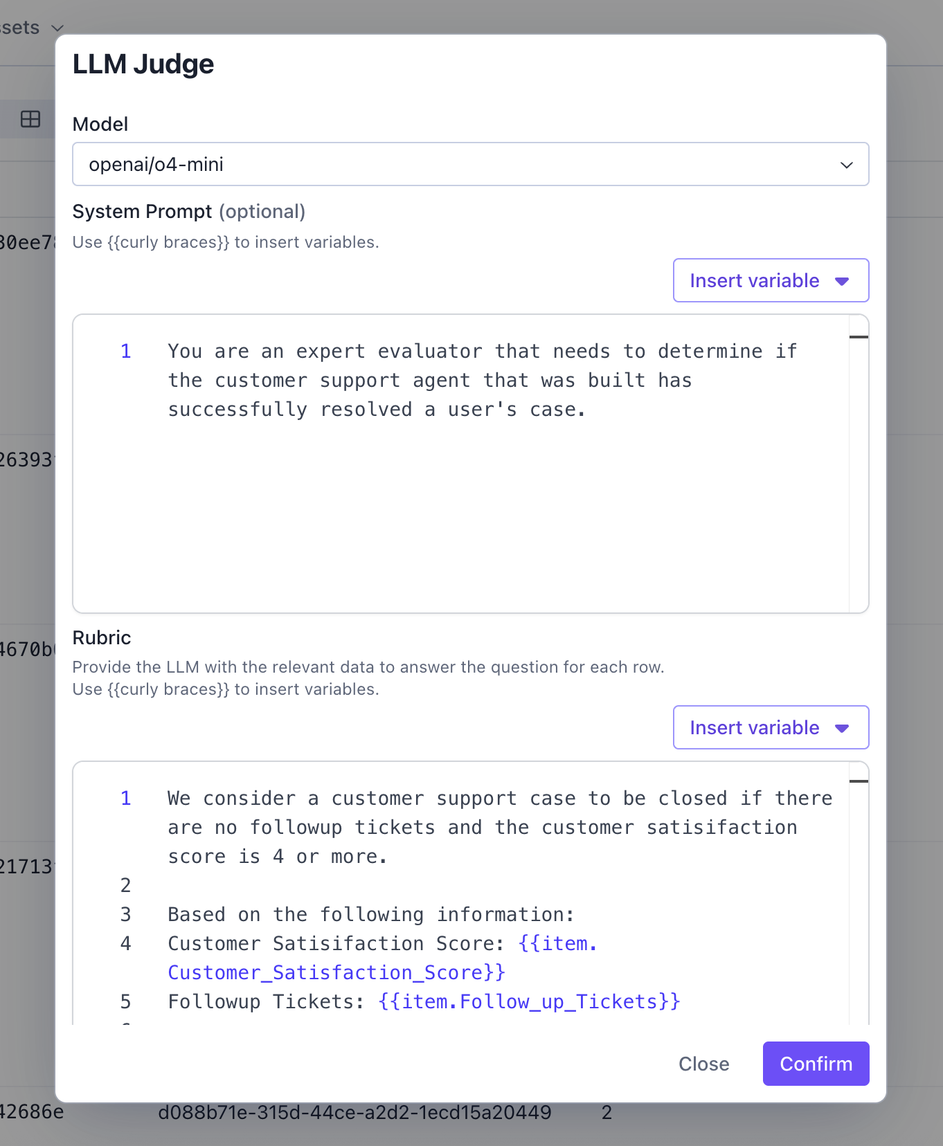create-evaluation