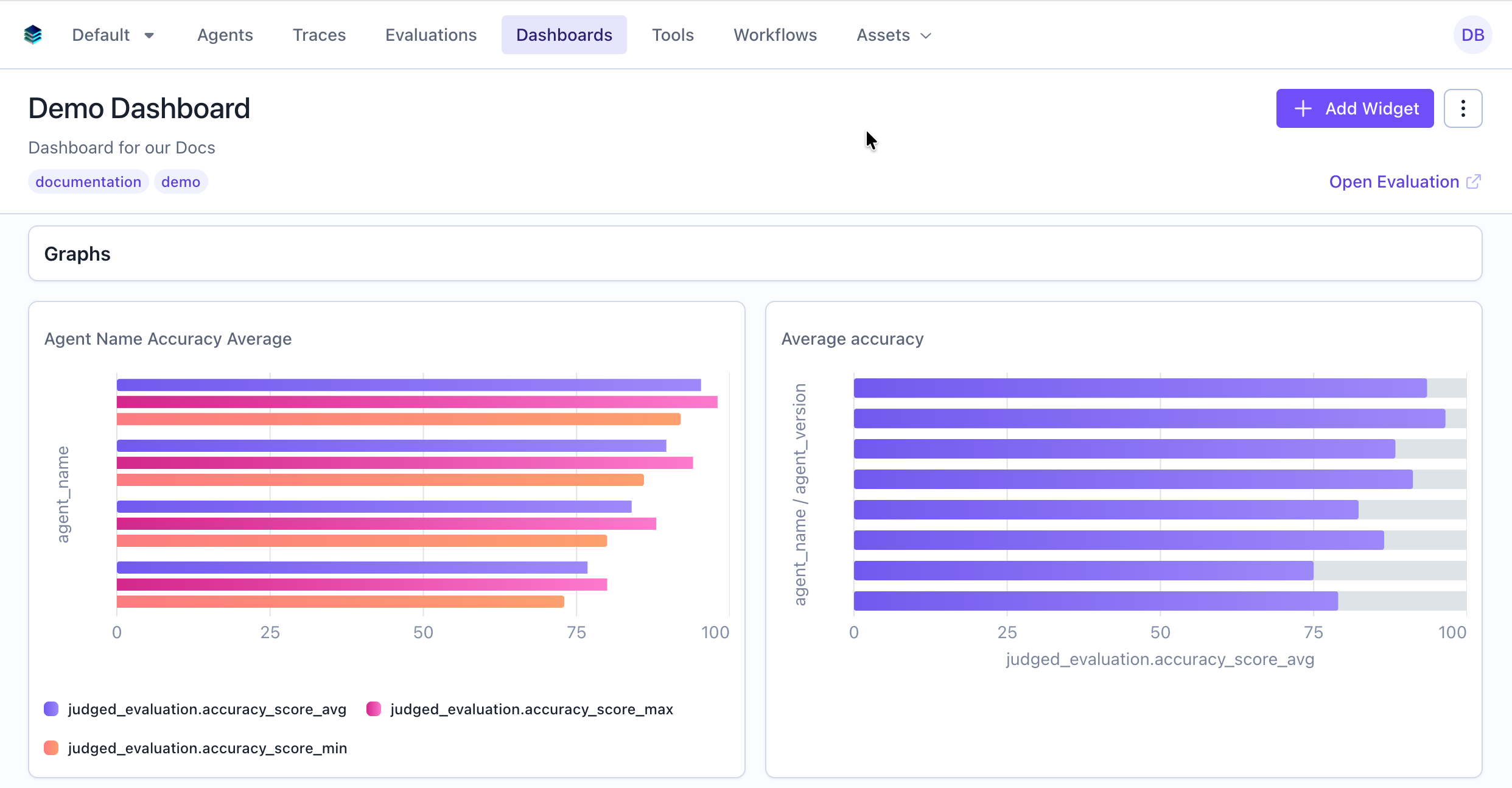 Heading Widget Example