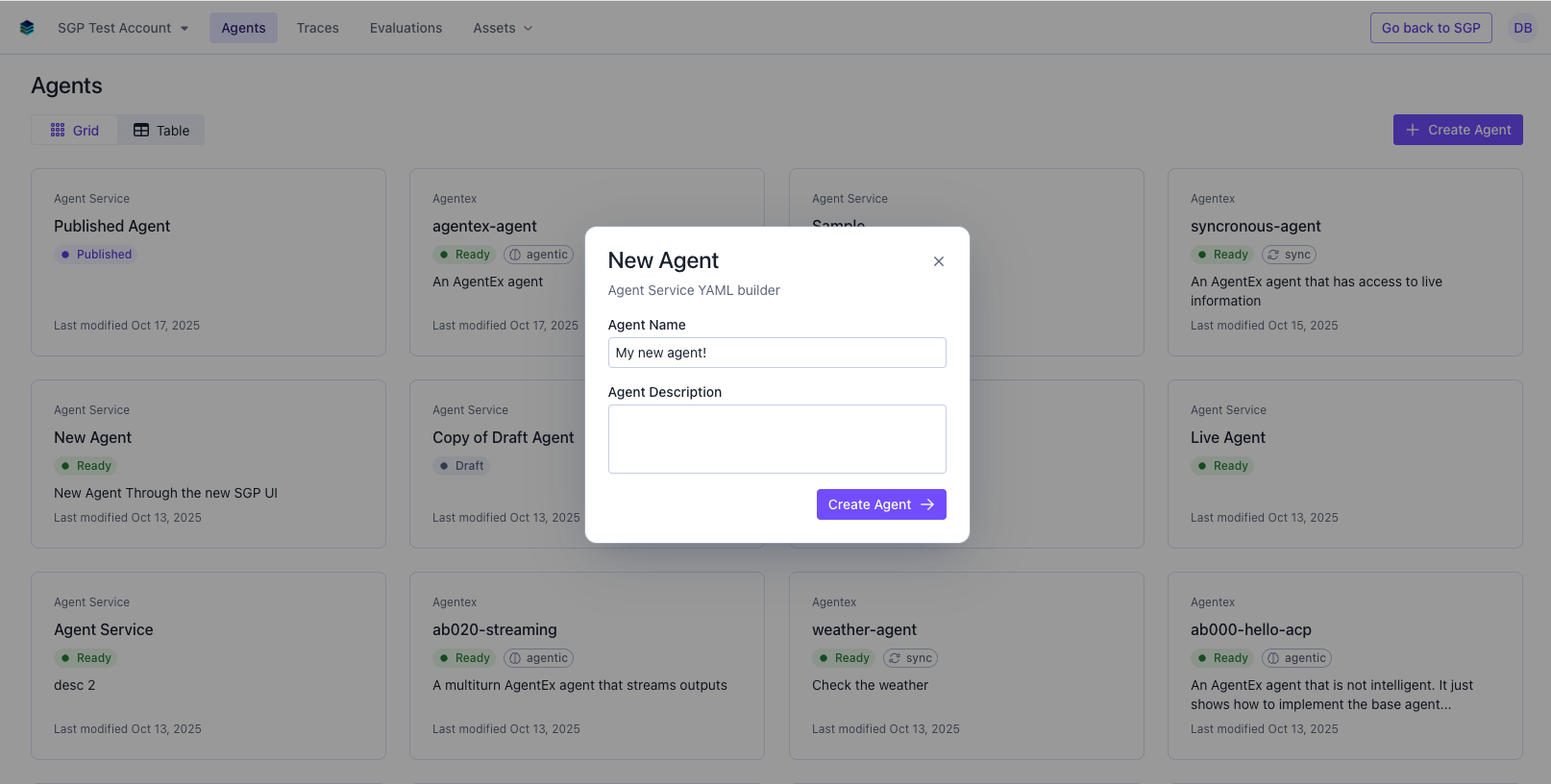 Create Agent Service Agent