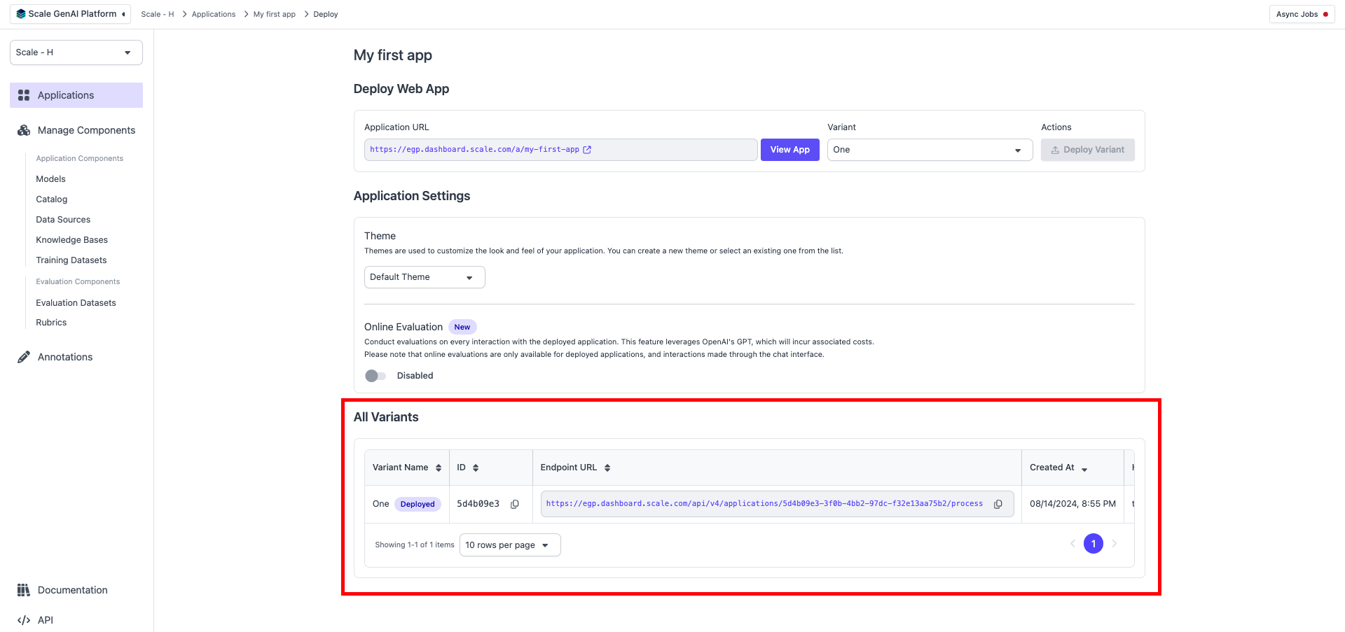 API Endpoint Information