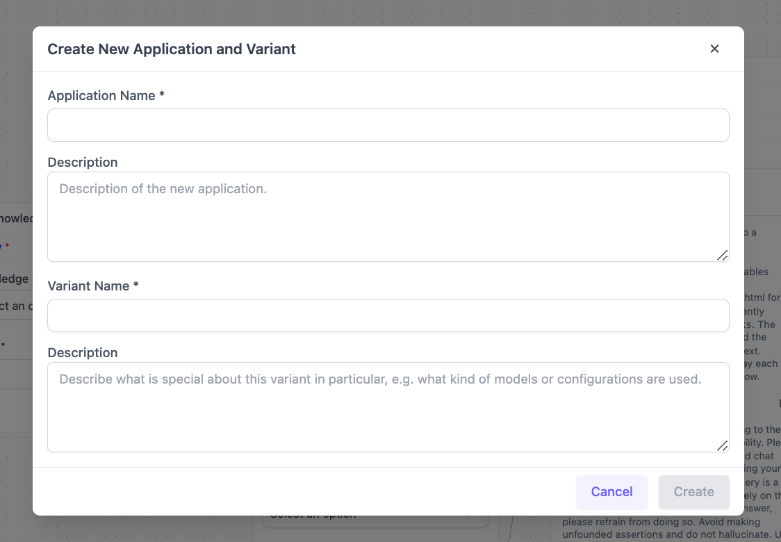 Create a variant