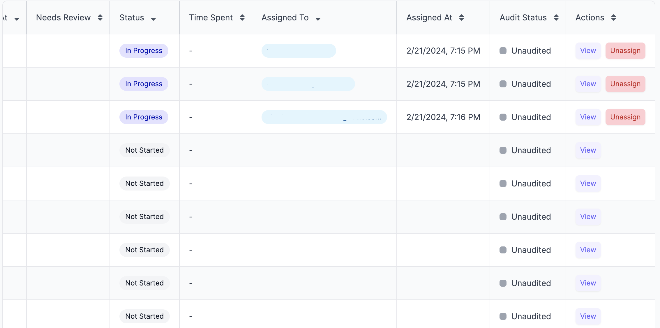 Audit Button Screenshot
