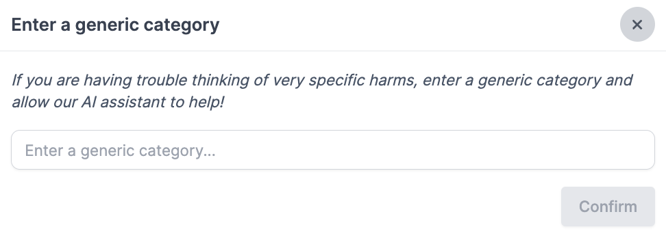 List of Harms Options