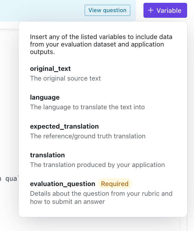 Variable Translate Auto-evaluations for Translation Use Cases - Scale AI