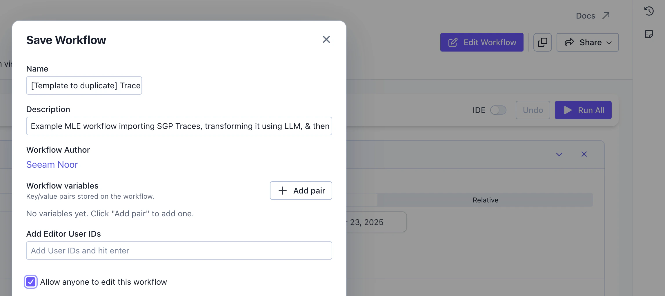 Saveworkflow Pn