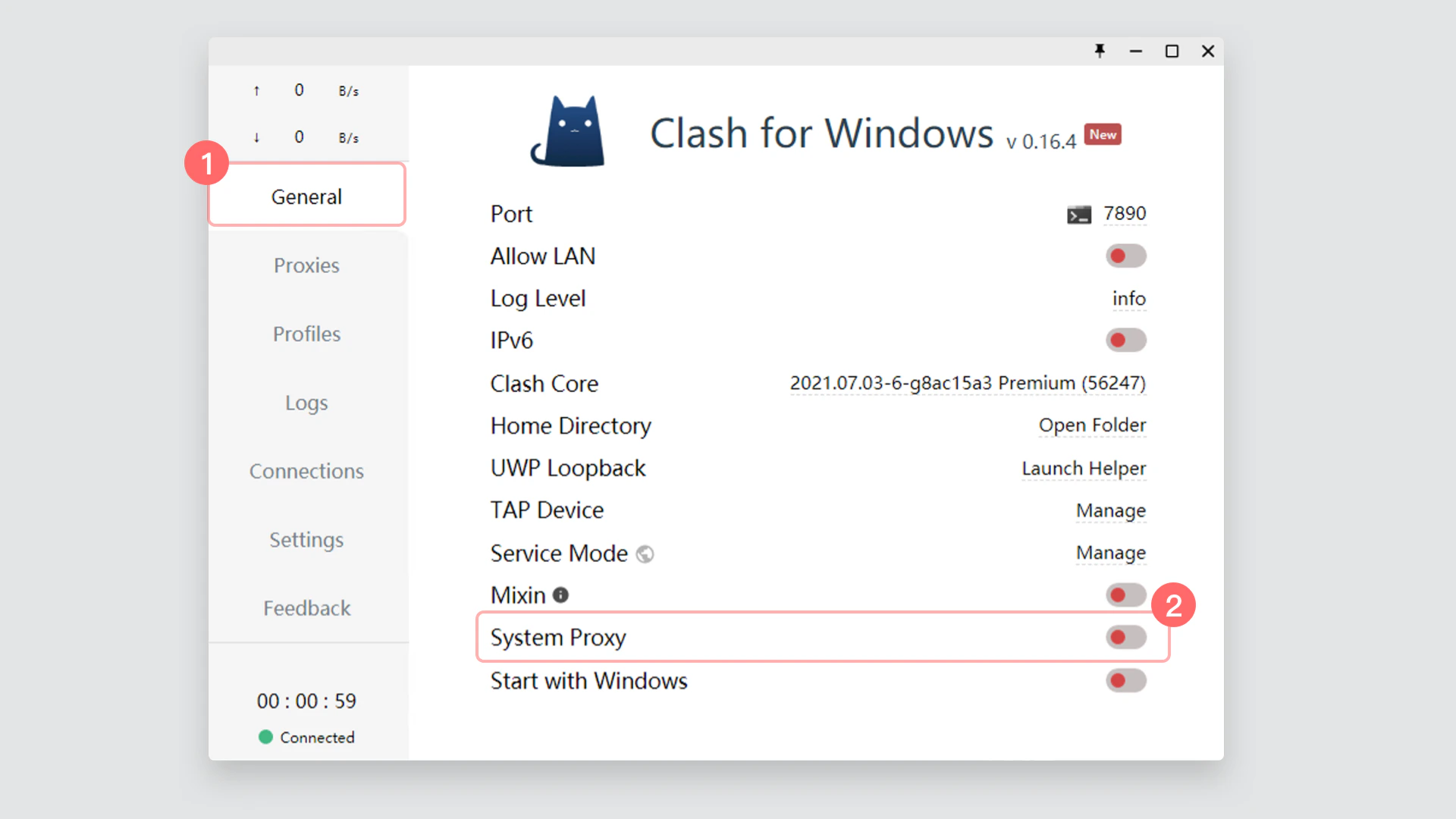 Clash for Windows 更新步骤1