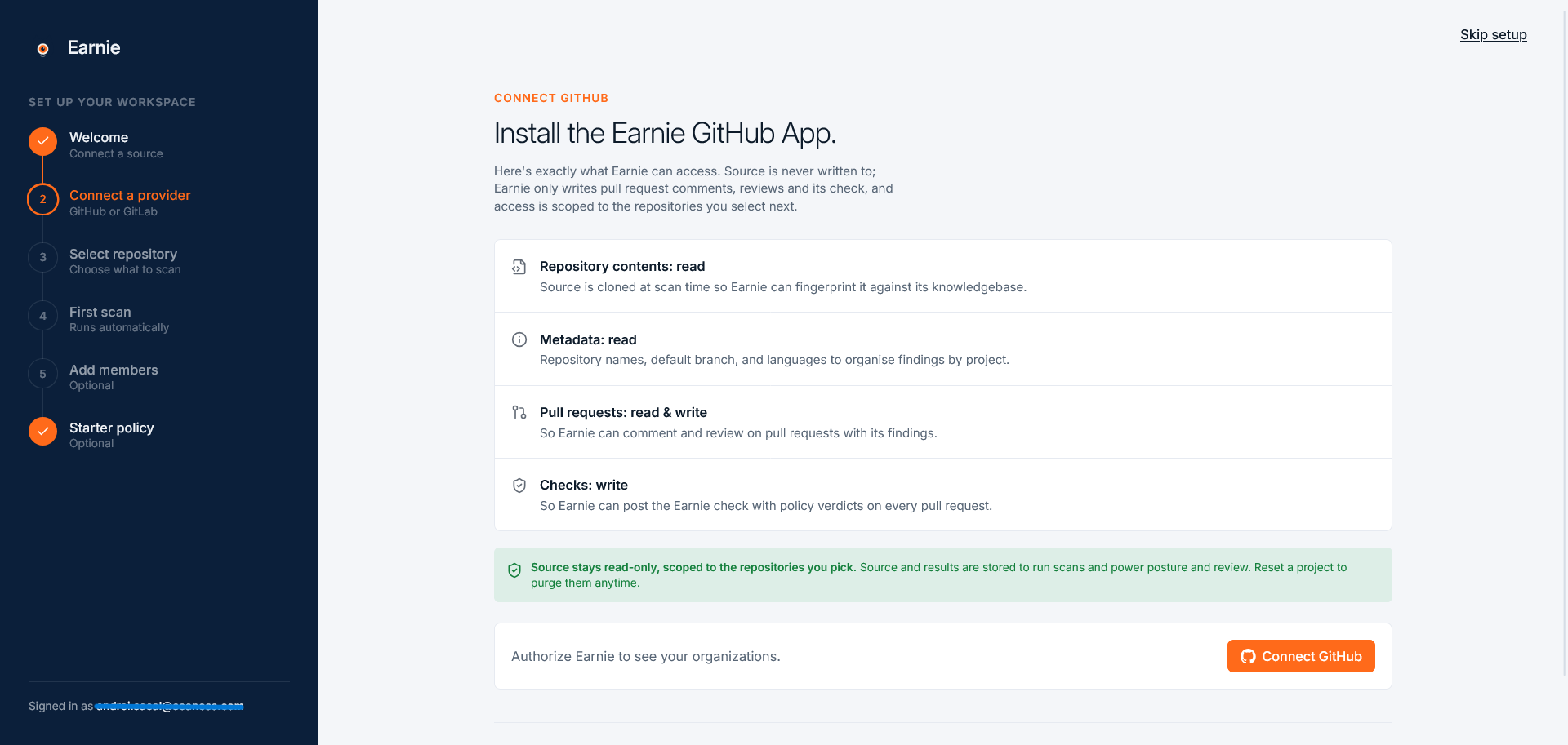 Install Github App