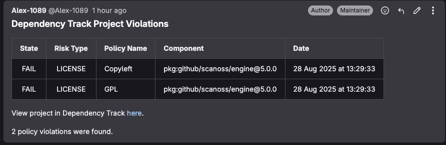 gitlab-deptrack