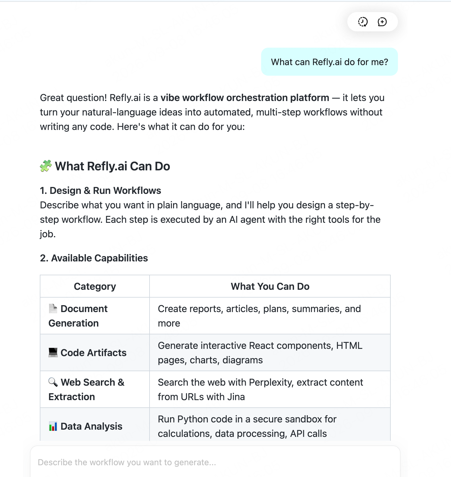 Refly calls glm-5.2 through ScitiX and returns a normal reply