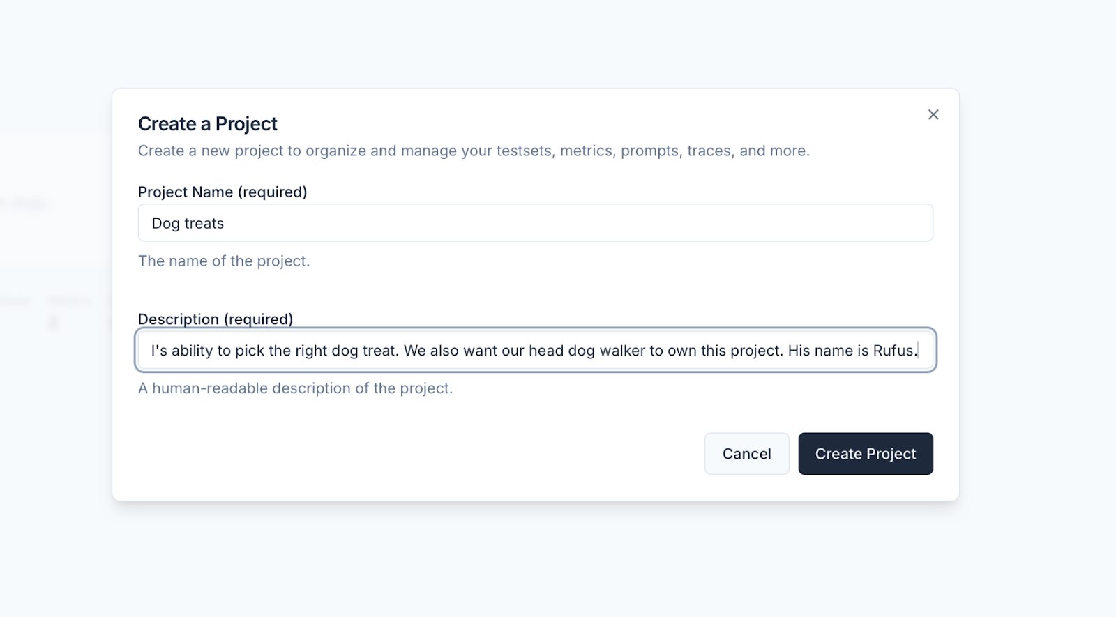 Create Project