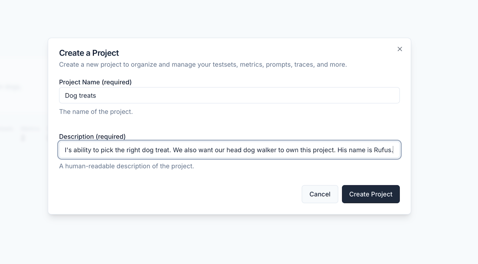Create Project