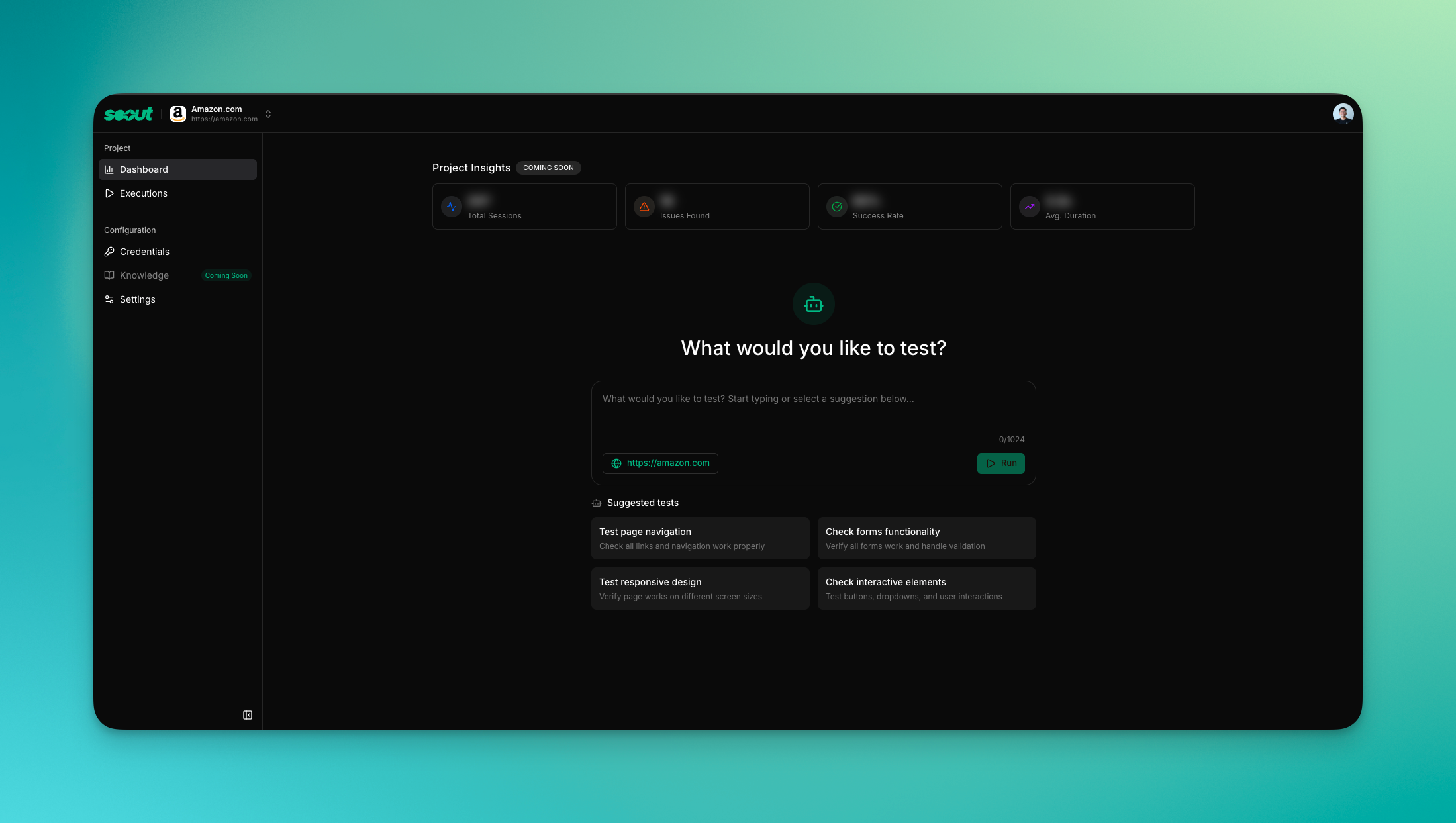 Project dashboard overview
