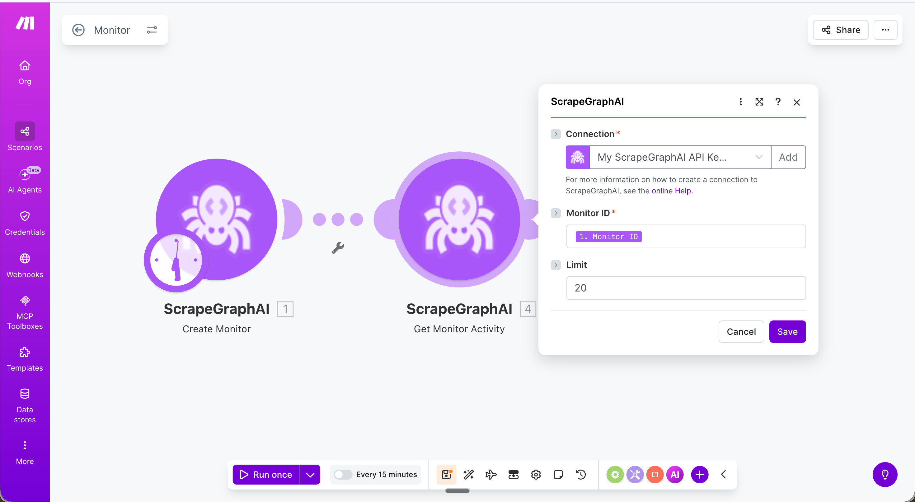 Get monitor activity module