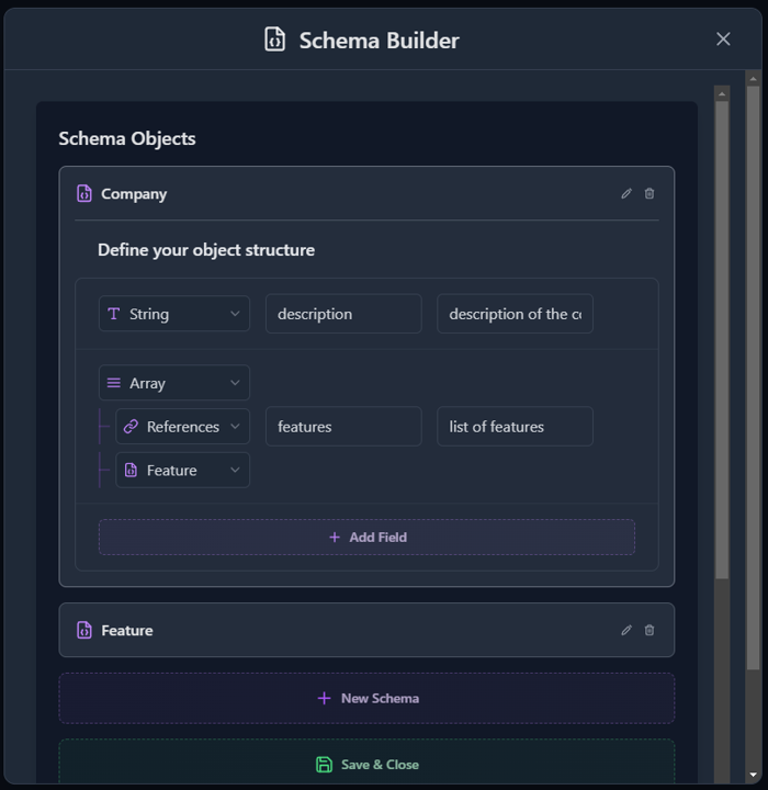 Schema Configuration