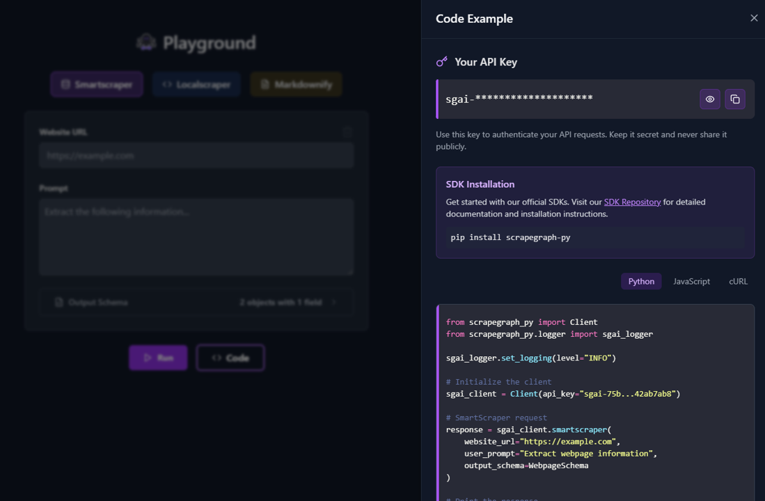Code Examples Sidebar