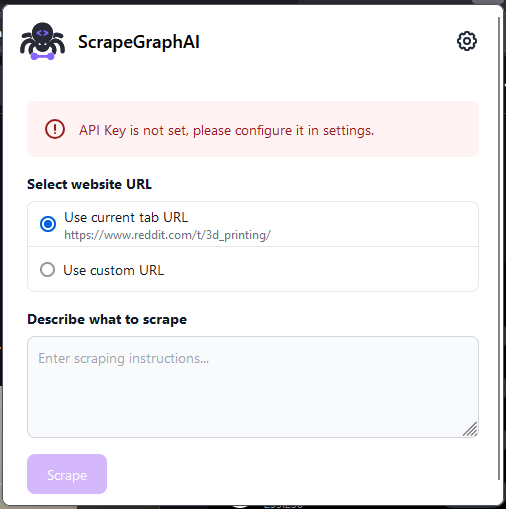 Firefox Extension API Key Setup