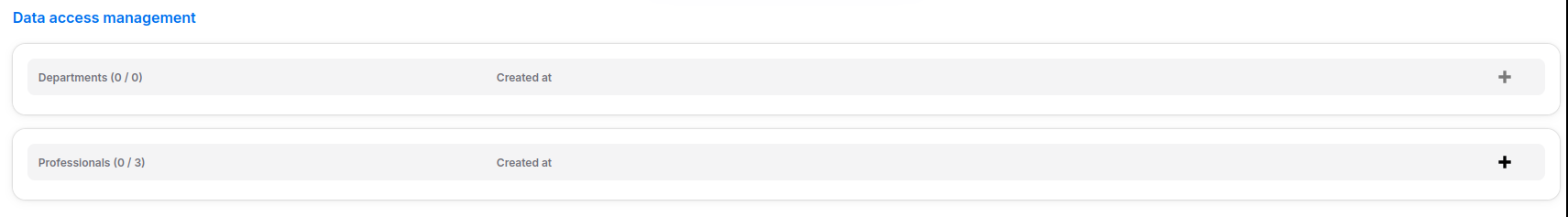 Vue des data accesses
