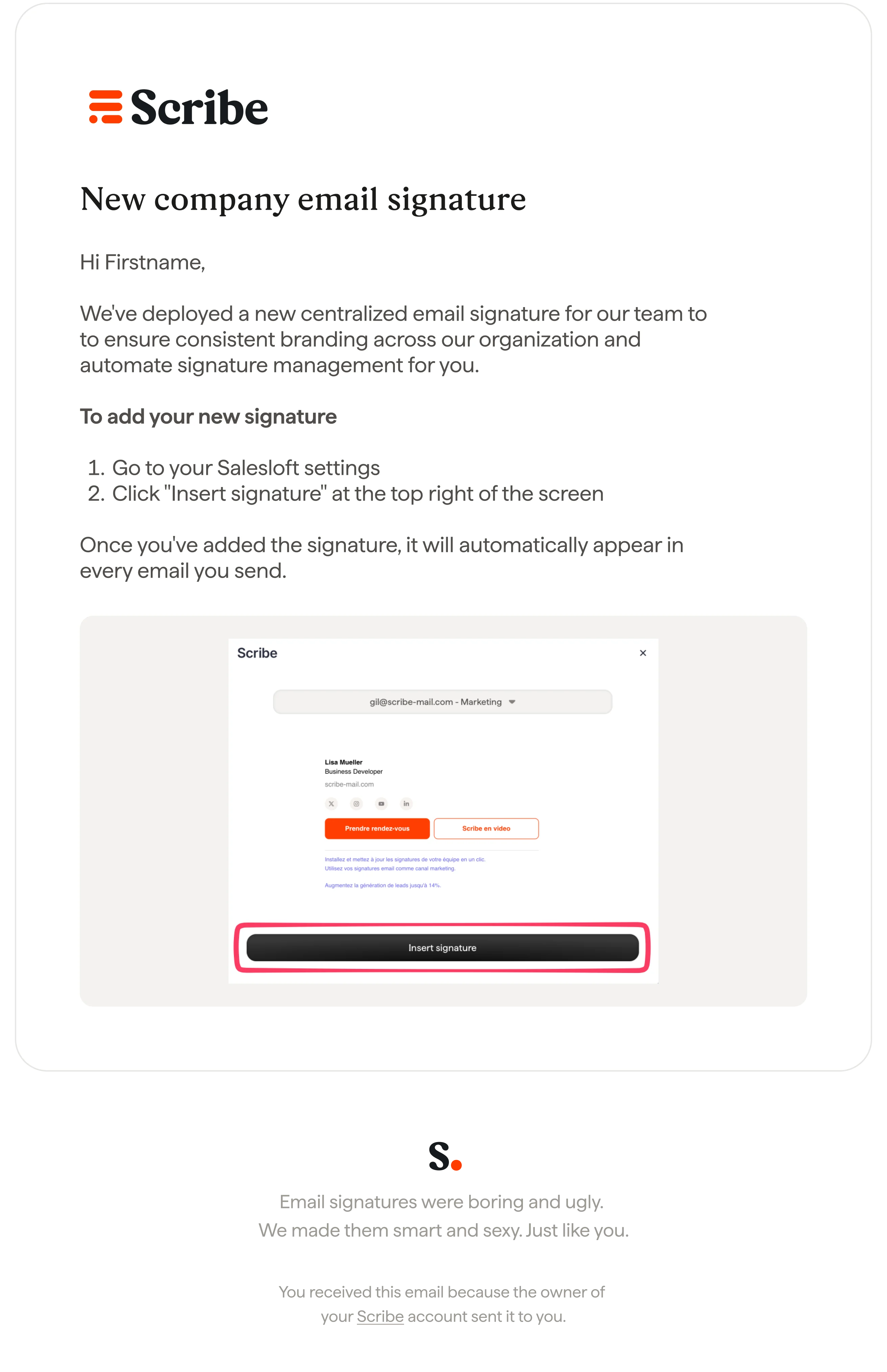 Send email notification to teammates