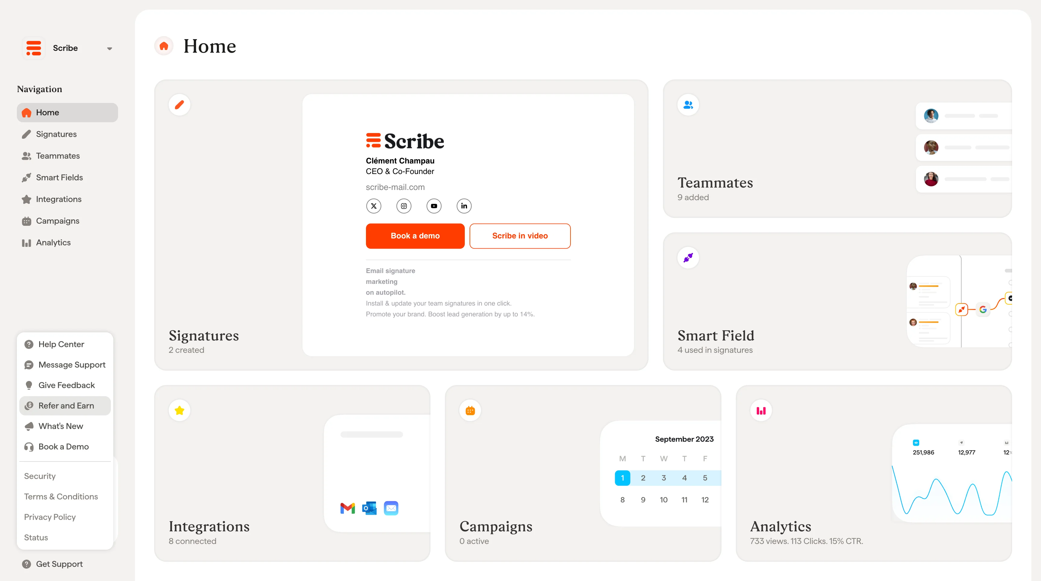 Scribe Affiliate Program Step 1