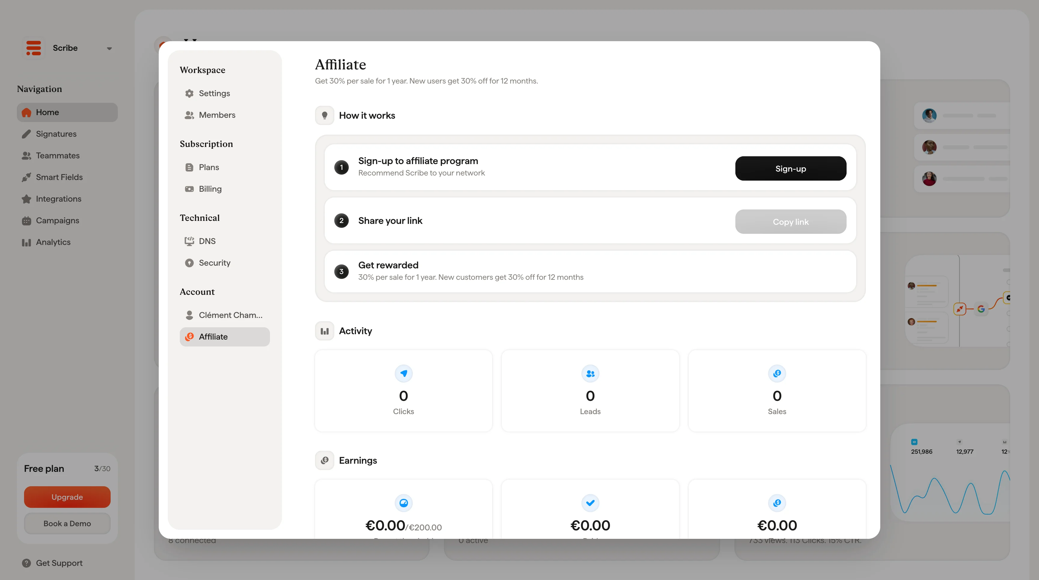 Scribe Affiliate Program Step 2