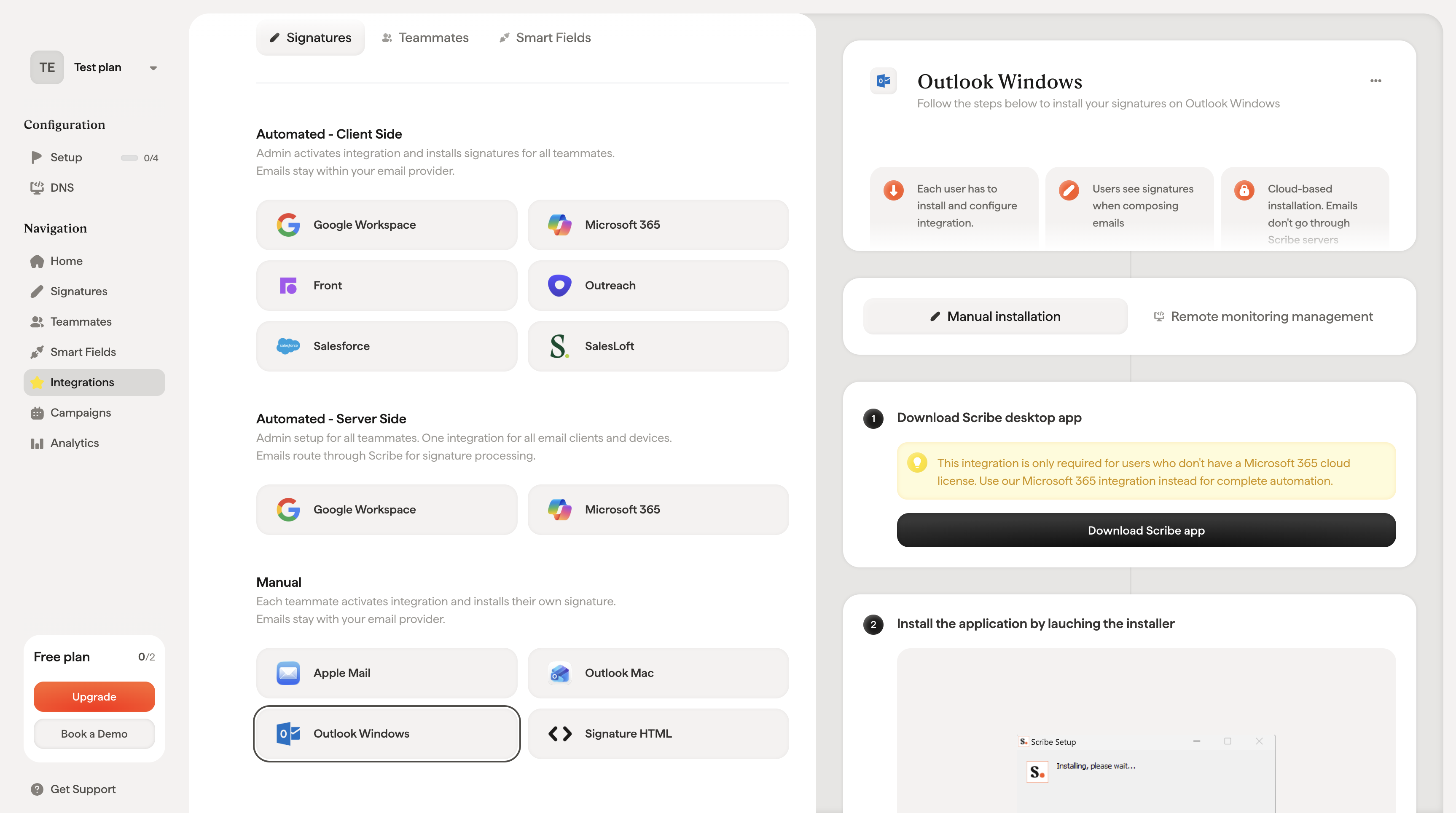 Outlook Windows - Scribe Mail Documentation