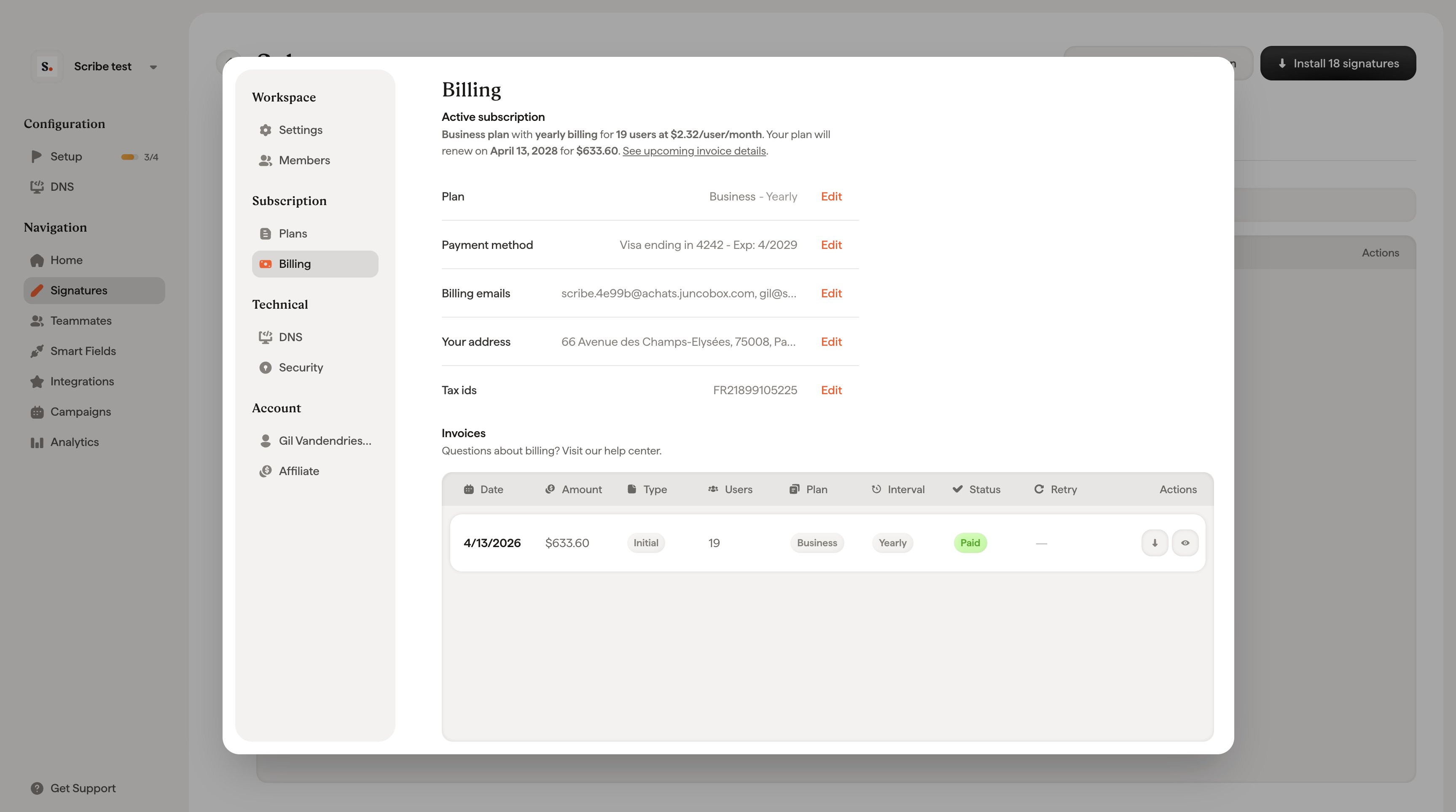 Pricing - Scribe Mail Documentation