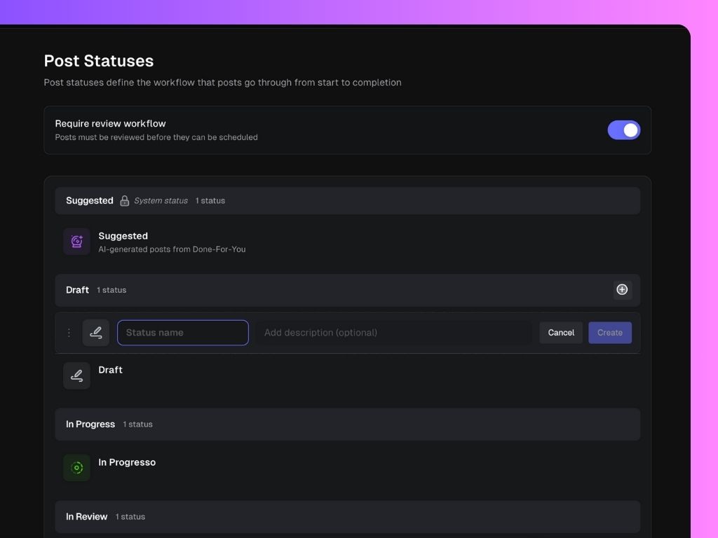 Post Status - Scripe Documentation