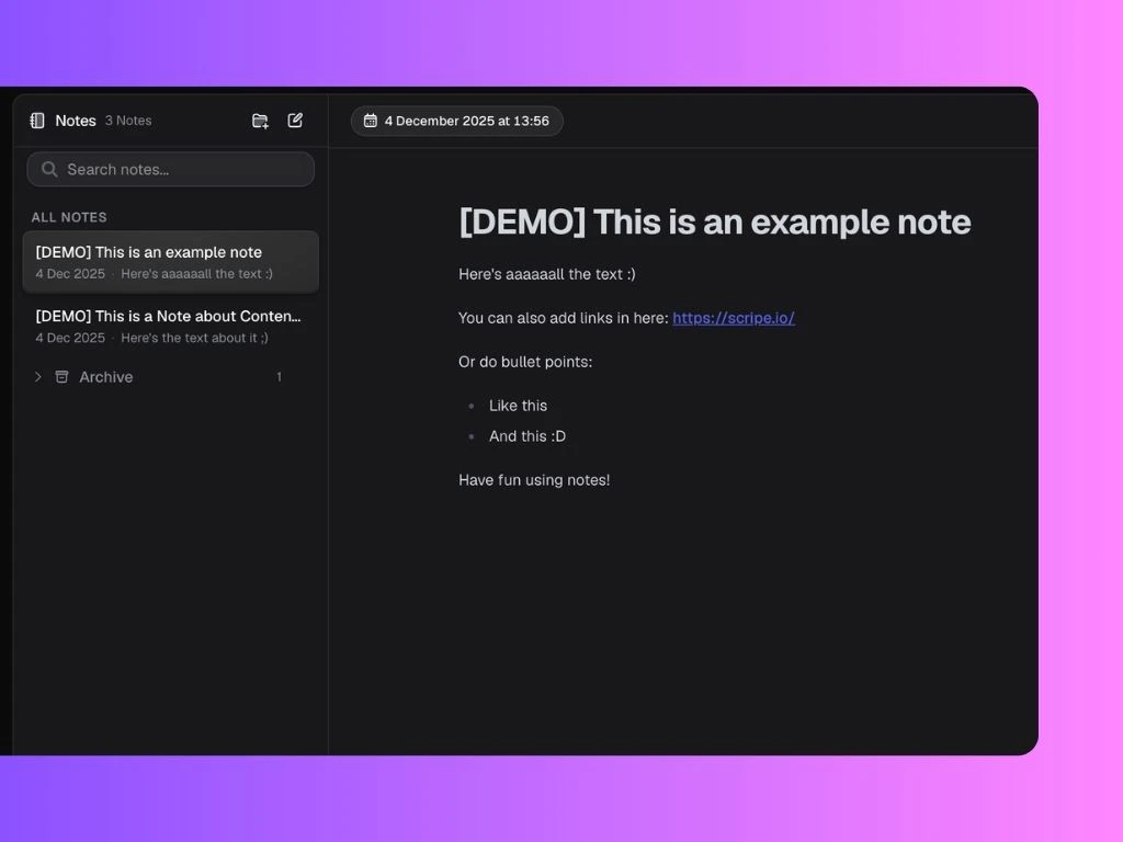 Notes