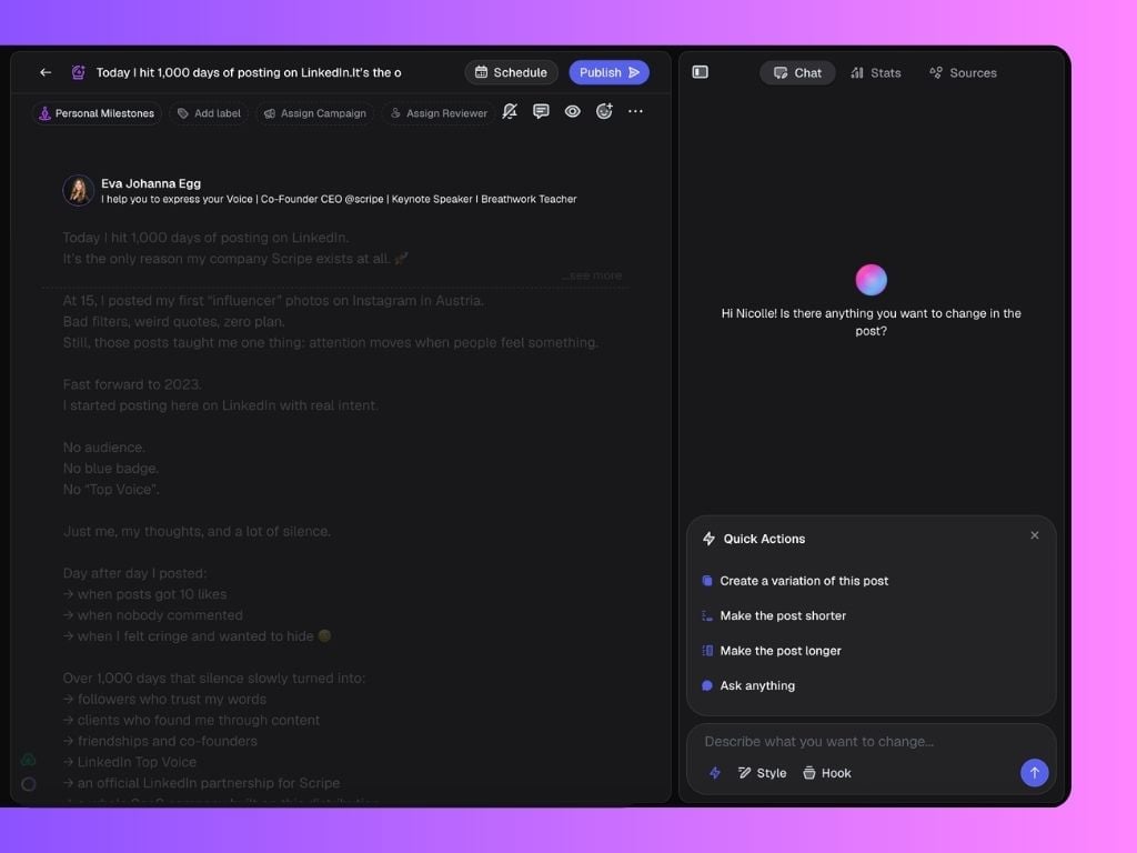 4 Editor Chat