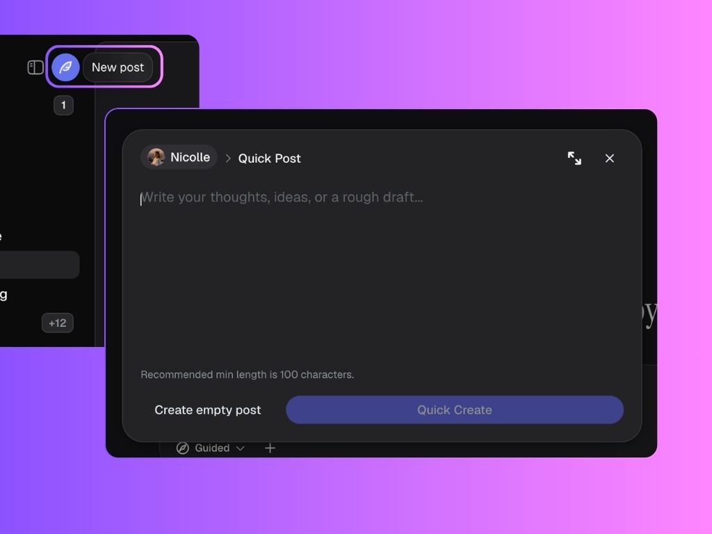 Quick Create