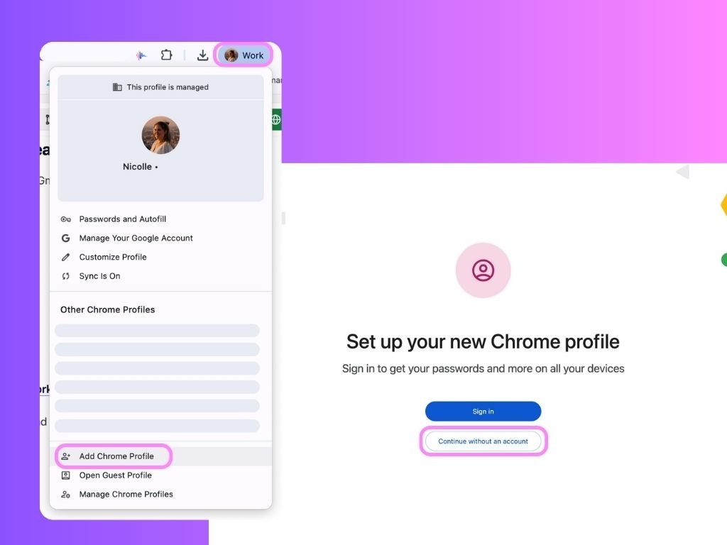 New Chrome Profile Jp